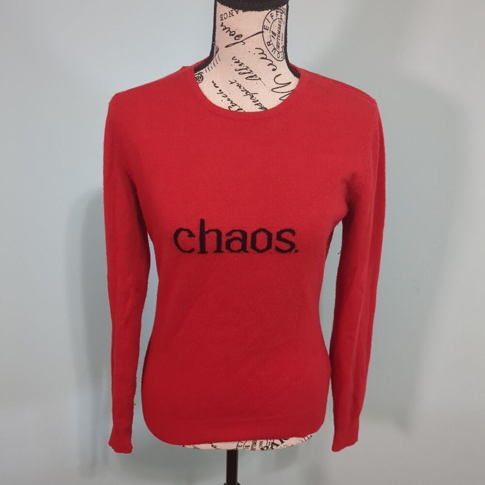 Iggy & Burt sweater chaos wool cashmere red small